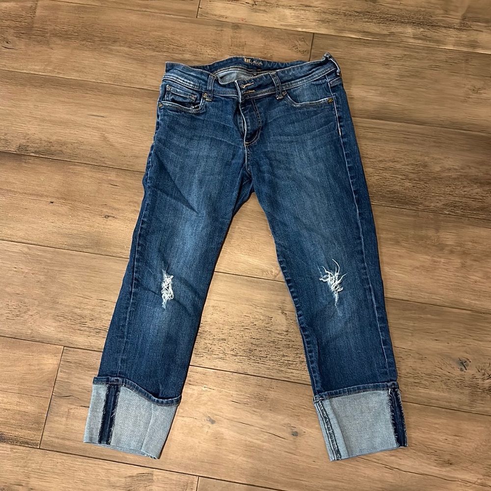 Kut from the Kloth distressed cropped jeans